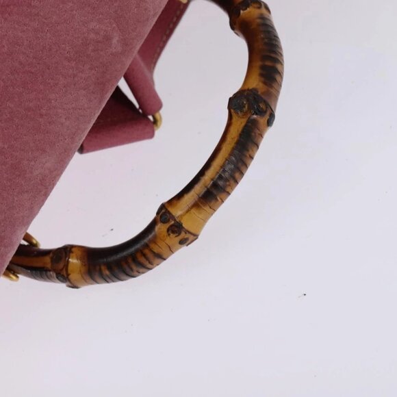 GUCCI Backpack Suede Pink Gold 003 2058 0016 main image 8